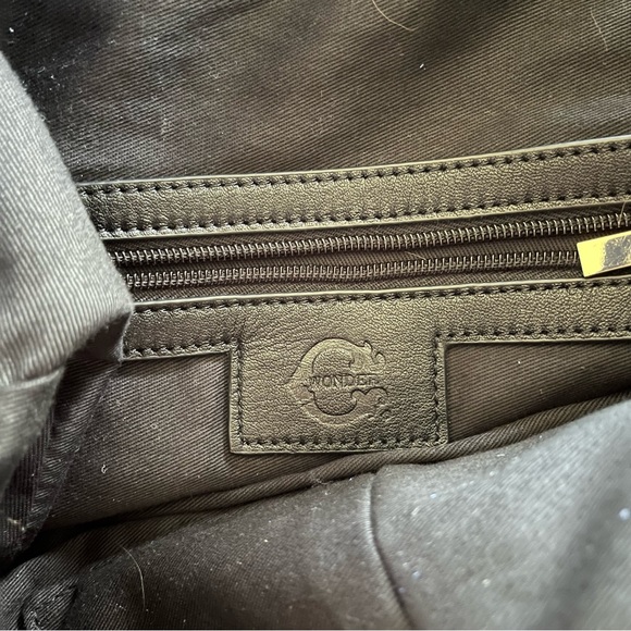 C. Wonder Blue Suede Slouch Bag with Leather Strap and Tassel - Picture 9 of 13